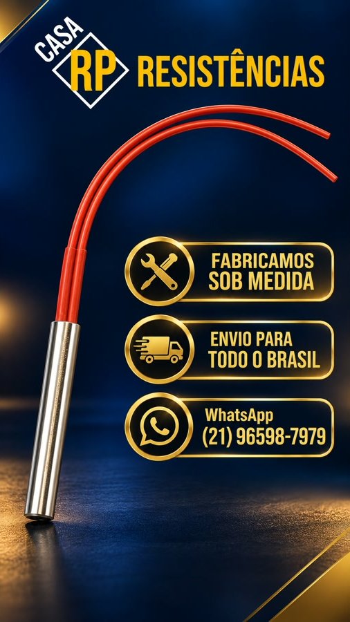 Resistência cartucho para moldes e máquinas industriais — Casa RP