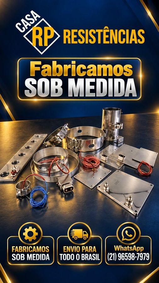 Resistência chapeada inox para chapa de lanchonete e bifeteira — Casa RP