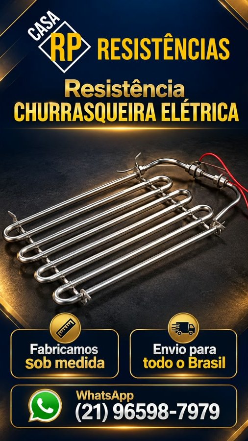 Resistência para churrasqueira elétrica — Casa RP Niterói