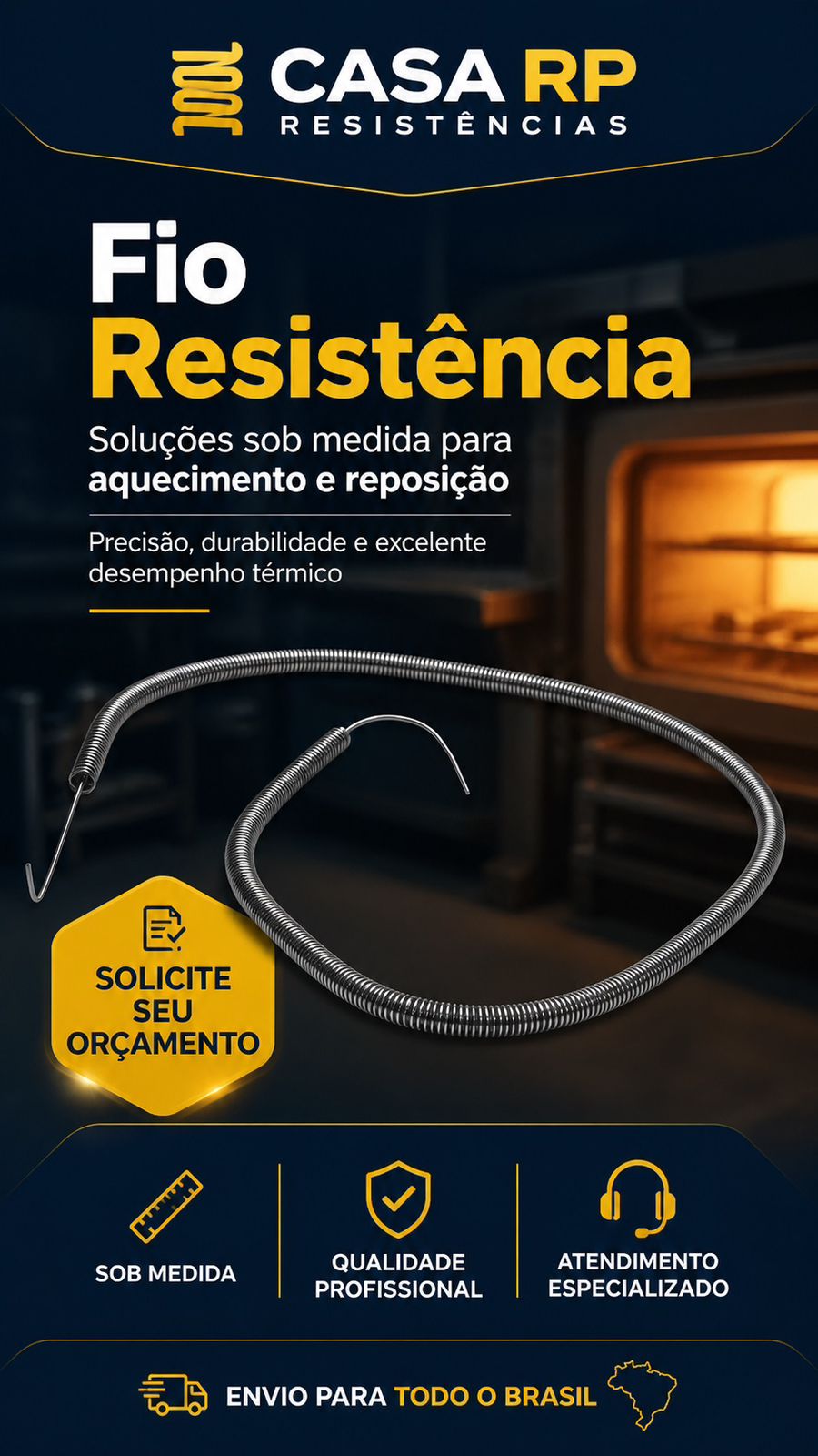 Fio resistência sob medida