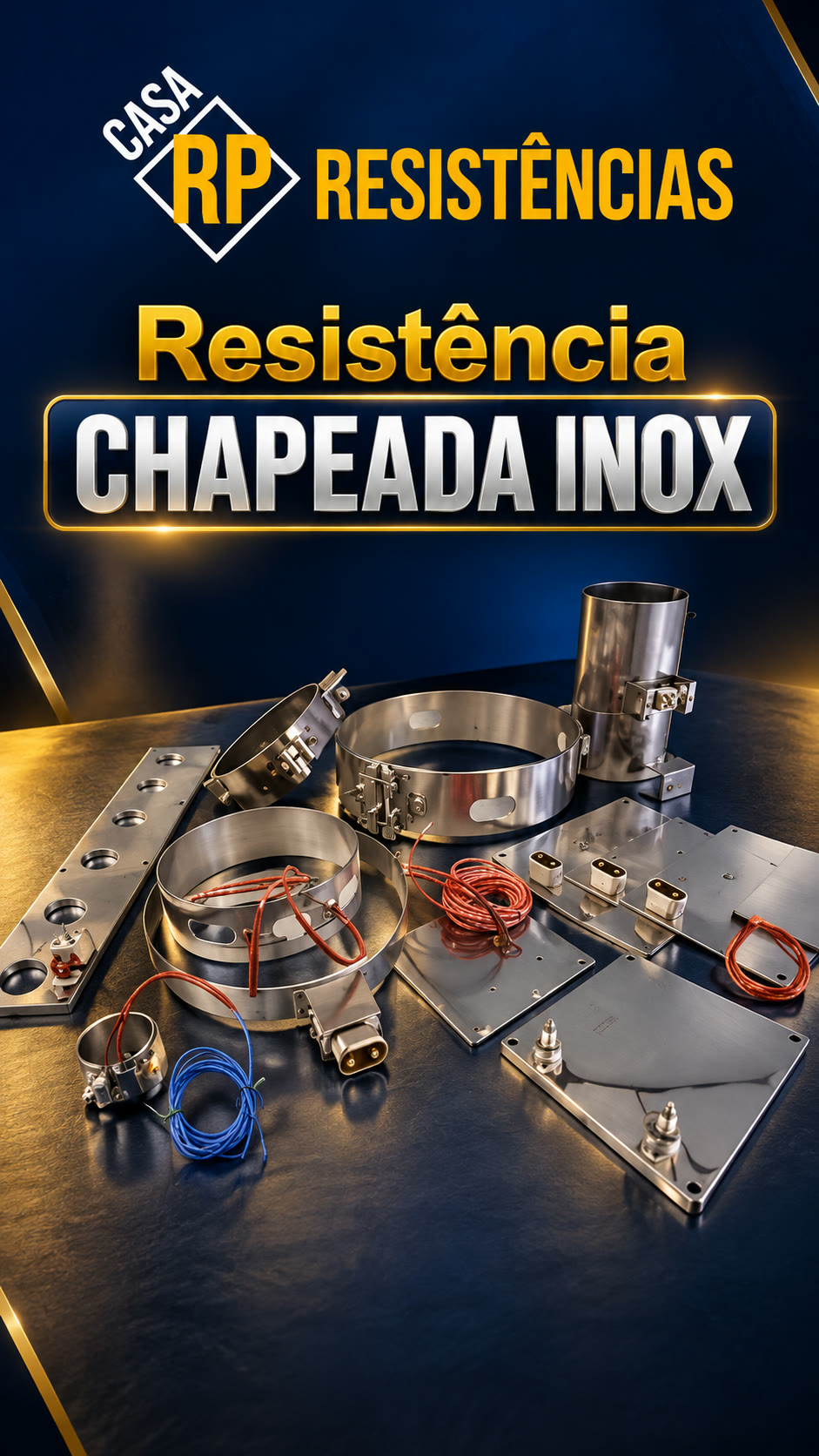 Resistência CHAPEADA em INOX 🥓 Para chapas e bifeteiras: calor por igual em toda a… — Casa RP Resistências, Niterói