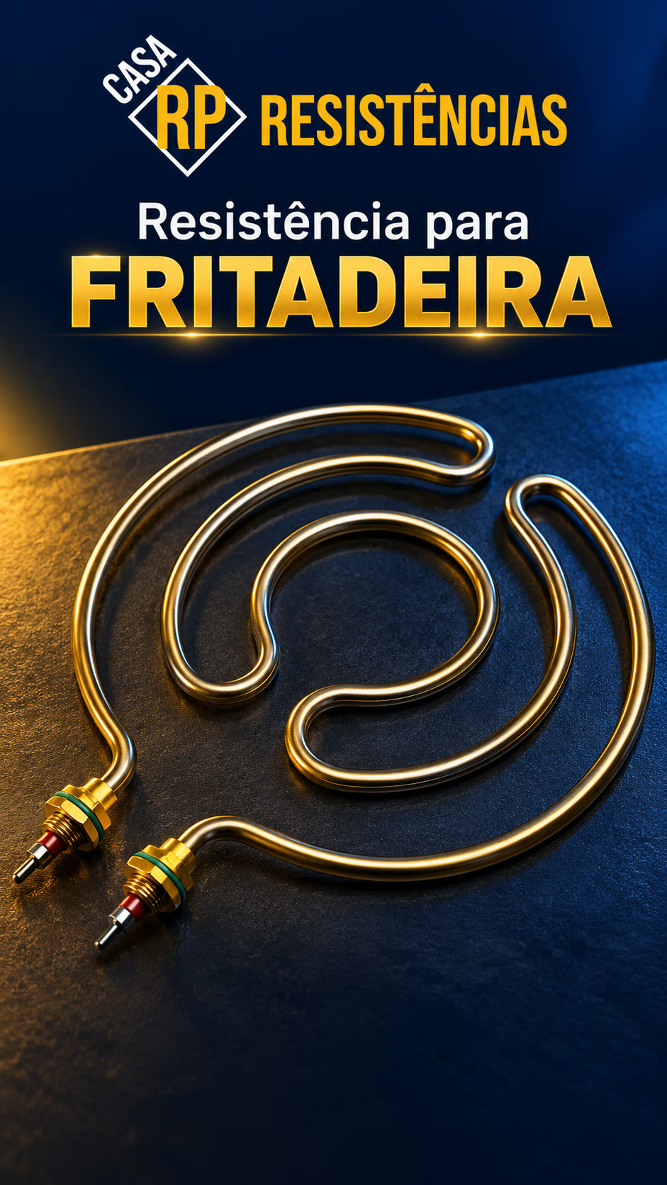 Resistência para FRITADEIRA elétrica 🍟 Óleo quente rápido, fritadeira de volta à produção — Casa RP Resistências, Niterói