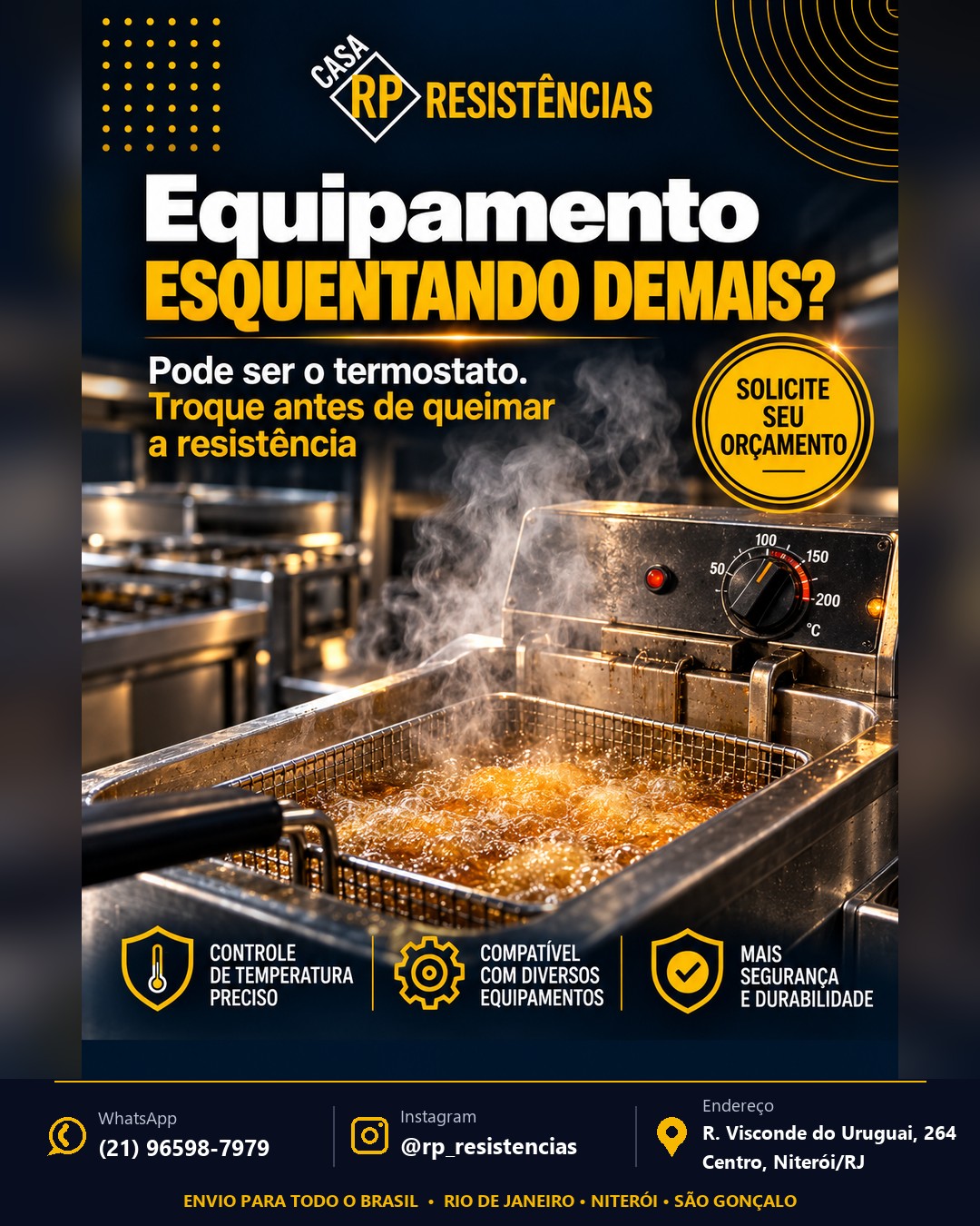 Seu equipamento está esquentando demais? — Casa RP Resistências, Niterói
